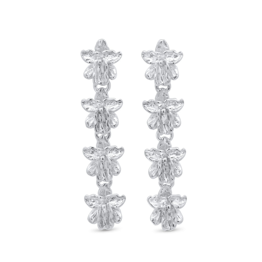 Embrace Drop Orchid Earrings